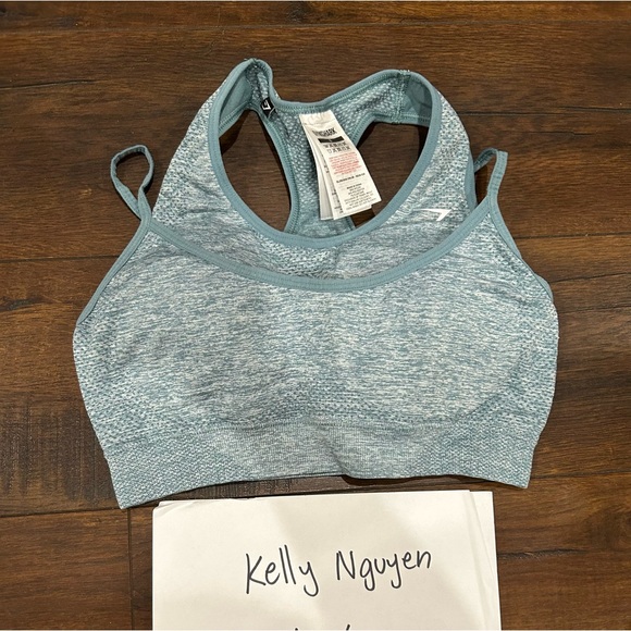 Gymshark green blue bra small - Picture 1 of 2